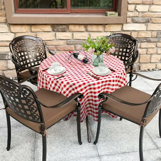 2 Pcs Stain Resistant and Wrinkle Resistant Table Cloth-Red