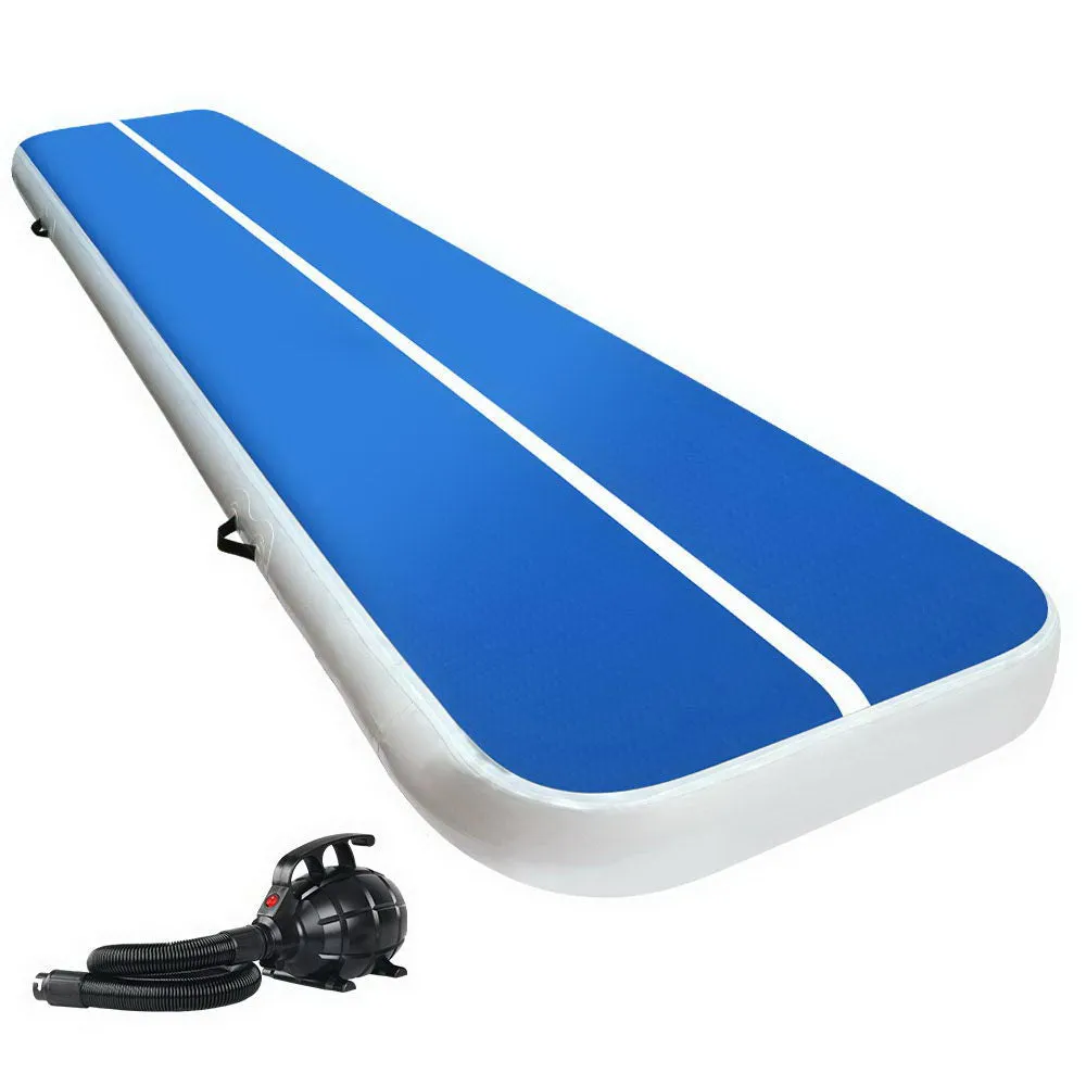 4x1M 20CM Thick Inflatable Air Track Mat with Pump - Everfit