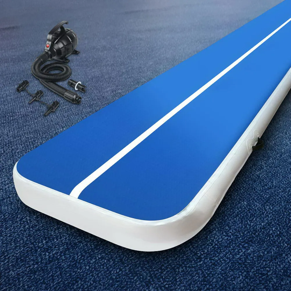 4x1M 20CM Thick Inflatable Air Track Mat with Pump - Everfit