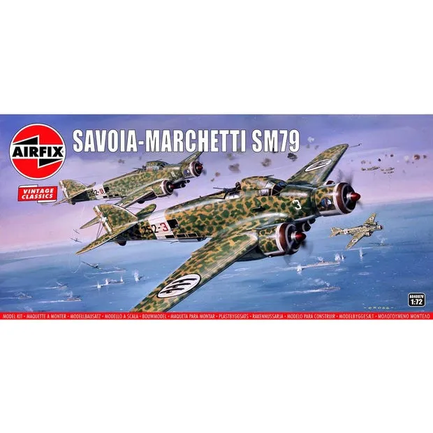 Airfix 1:72 Savoia-MaRChetti Sm79 Model Kit