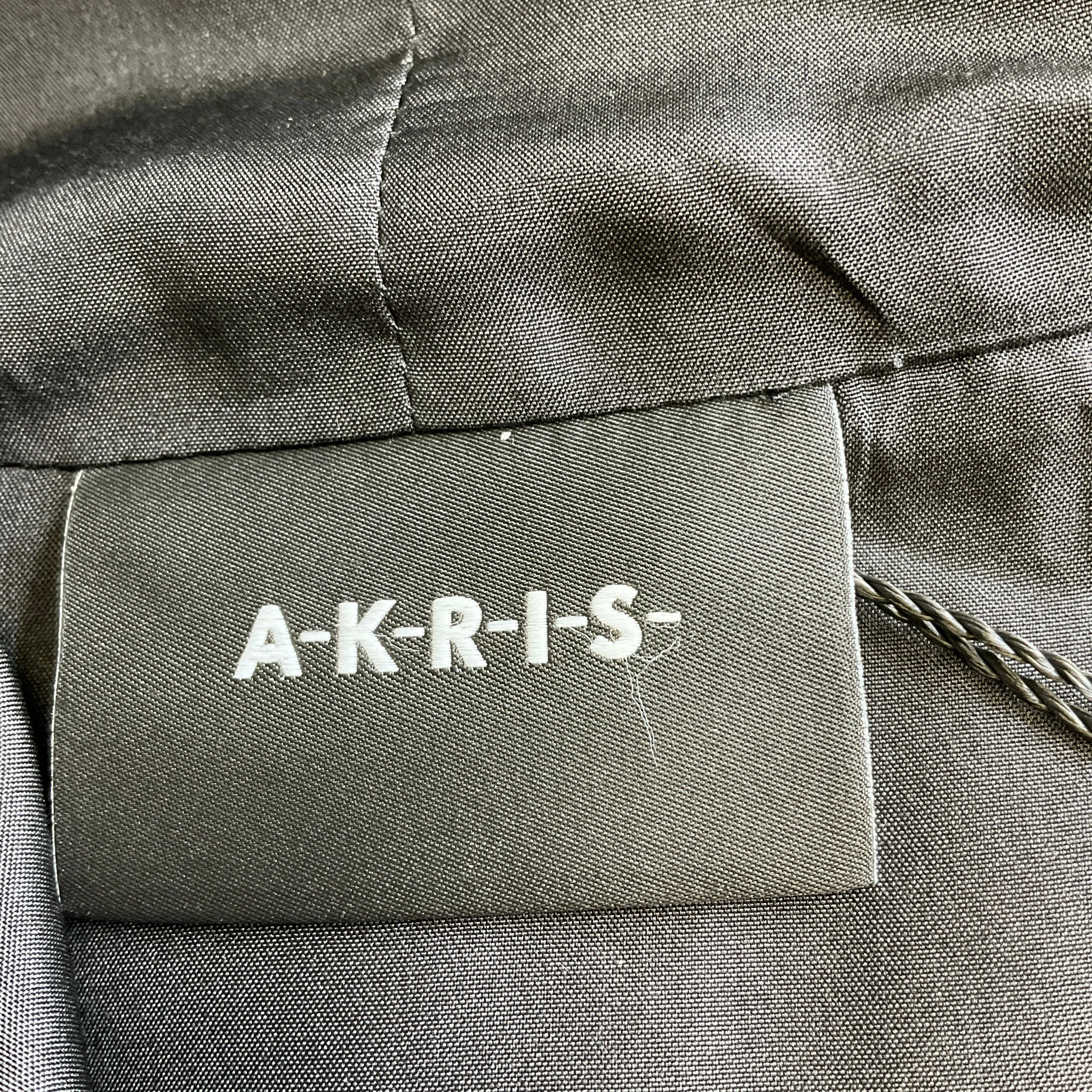 Akris Charcoal Grey Cashmere and Silk Rochelle Jacket