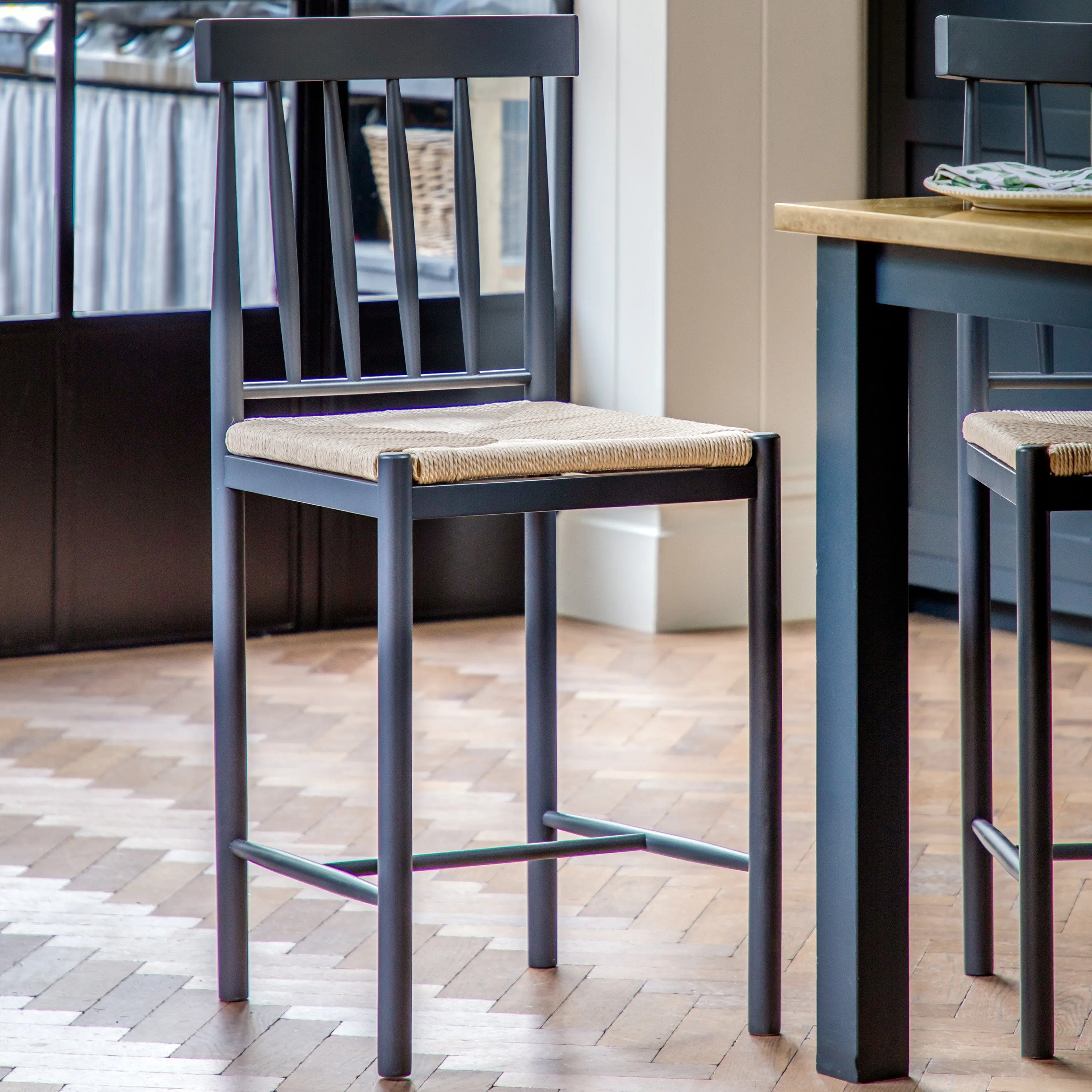 Amos Eton Bar Stool Meteor (2pk)