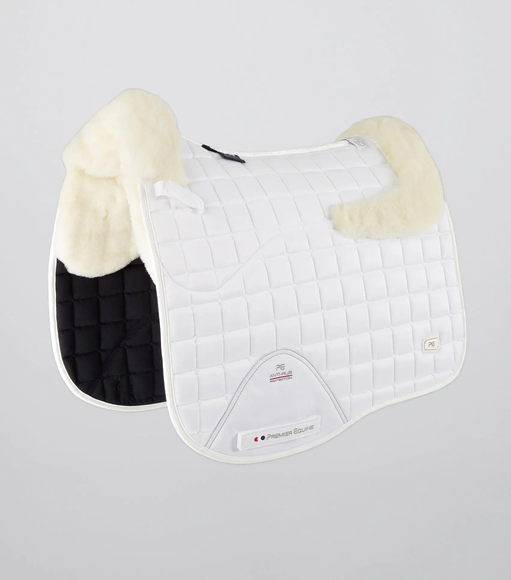 Atlantis CC Satin Wool Dressage Square White/Natural Wool