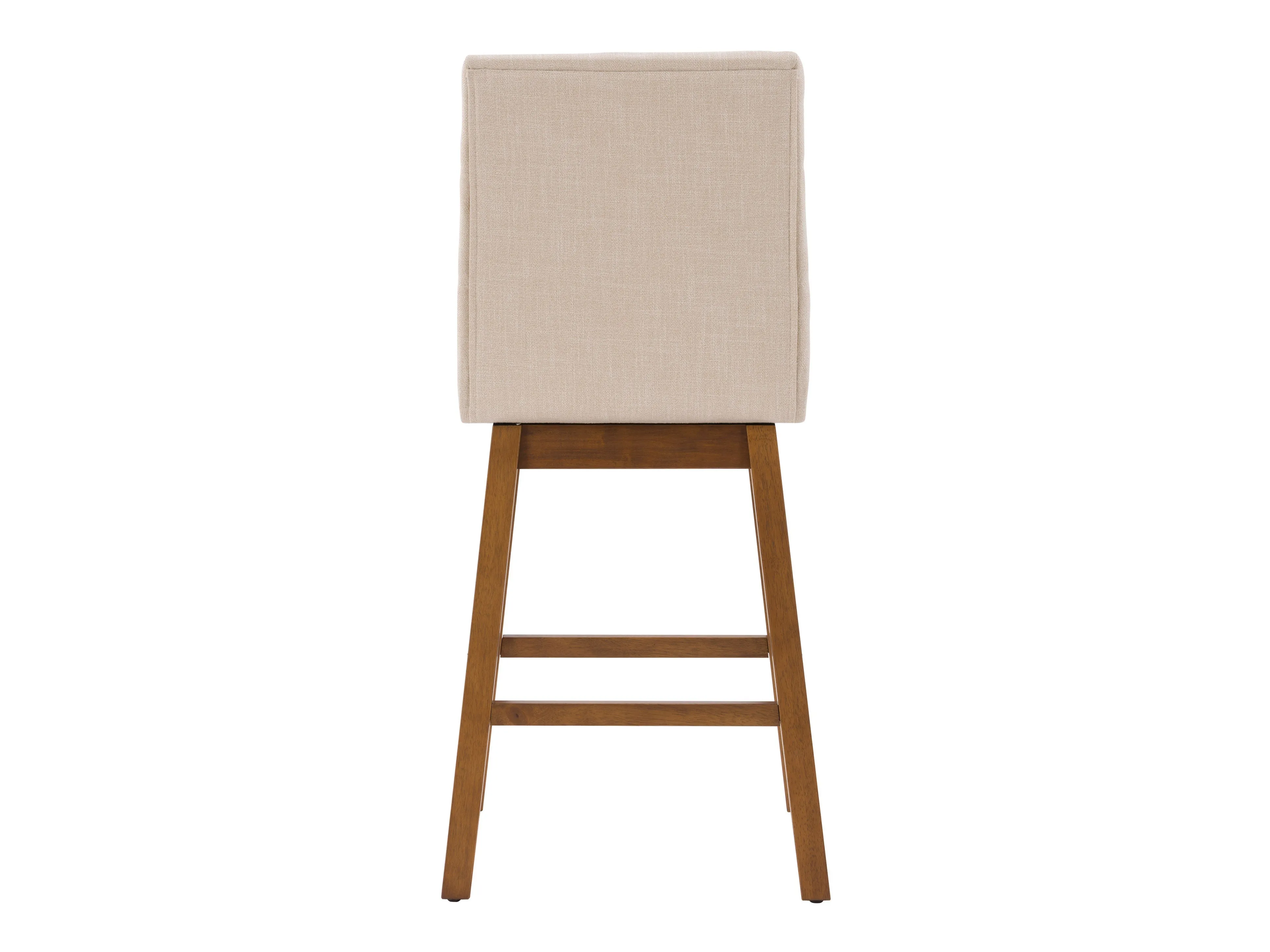 Beige Channel Tufted Bar Stools