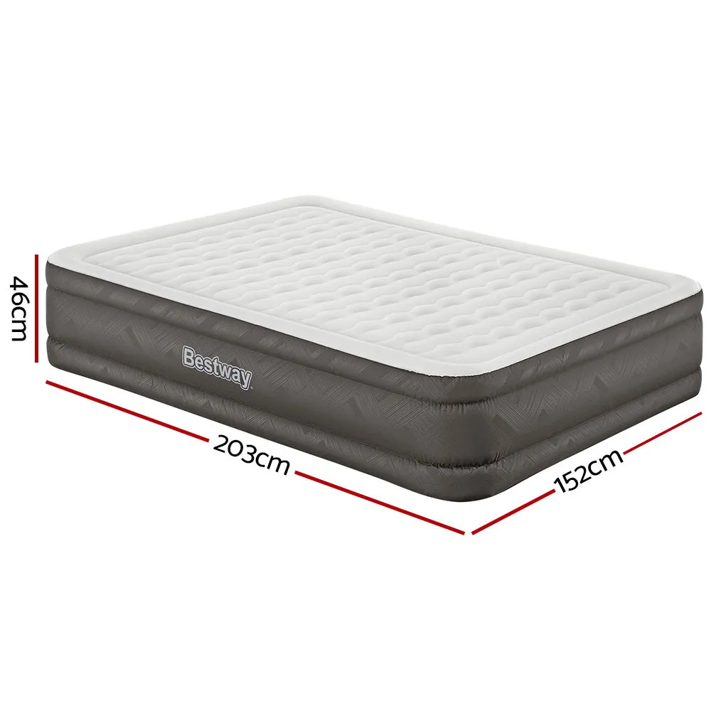 Bestway Air Bed Queen Size Mattress Camping Beds Inflatable Built-in Pump