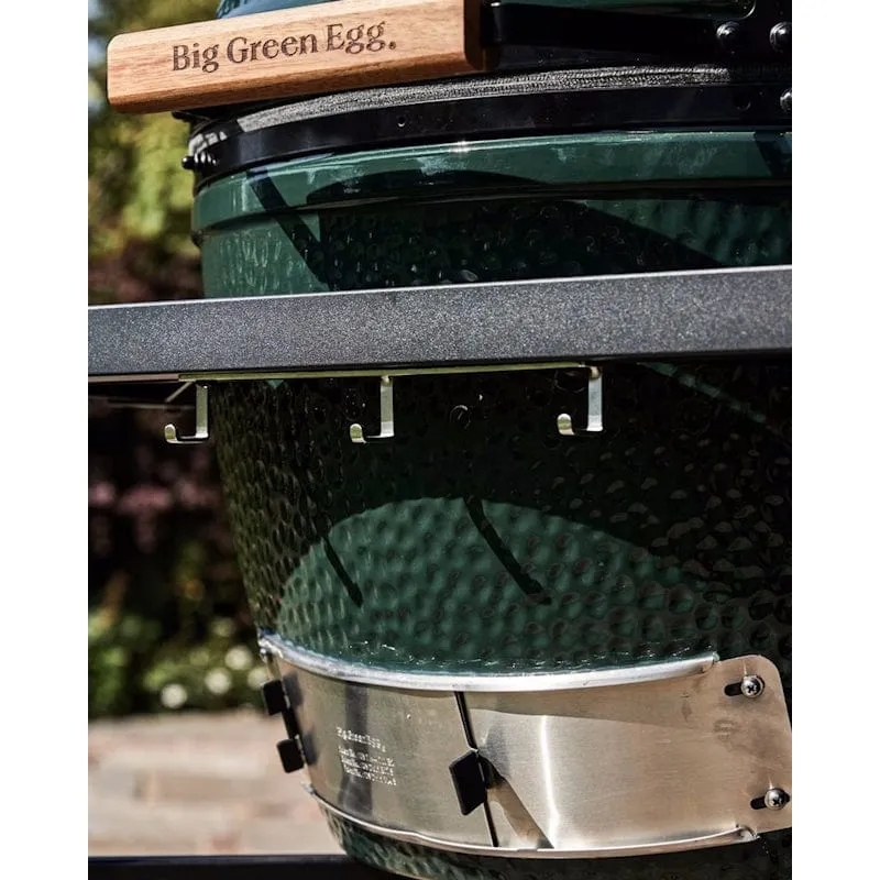 Big Green Egg | Modular Nest   Expansion Frame   Distressed Acacia Shelves