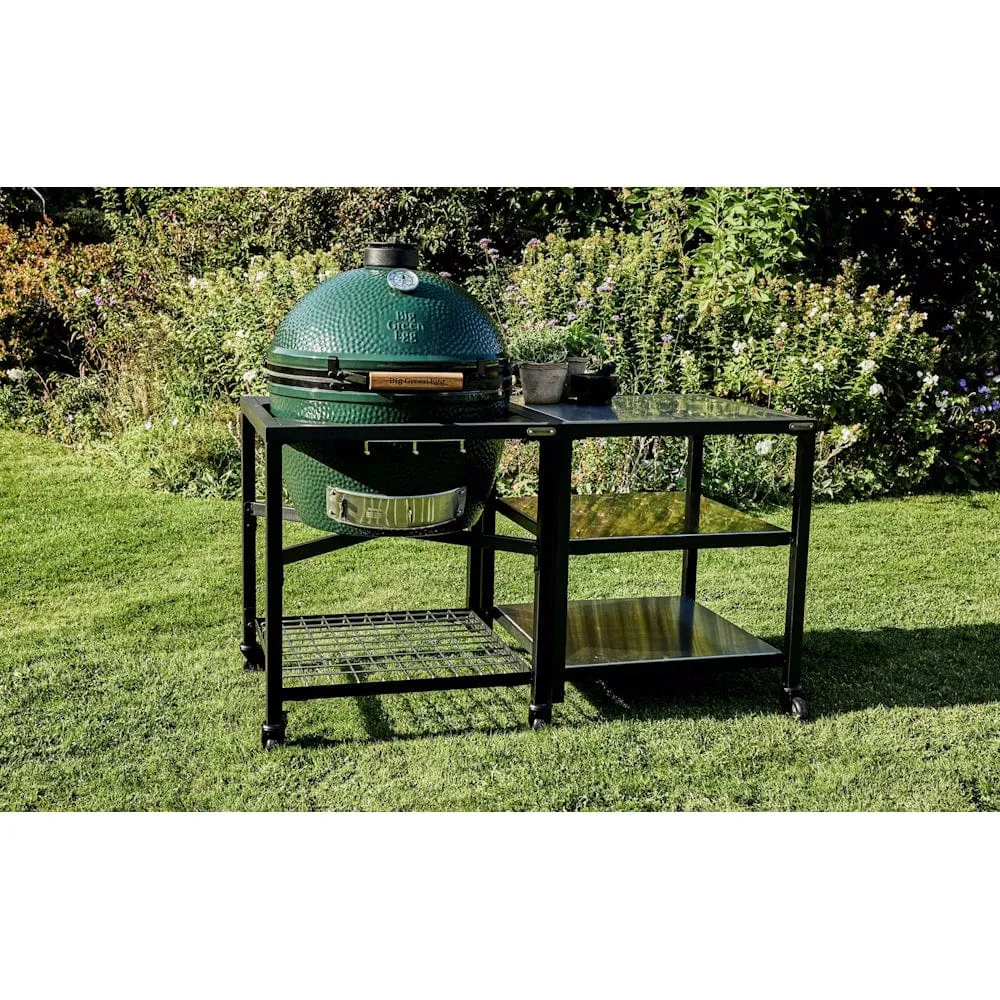 Big Green Egg | Modular Nest   Expansion Frame   Stainless Steel Shelves