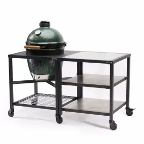 Big Green Egg | Modular Nest   Expansion Frame   Stainless Steel Shelves