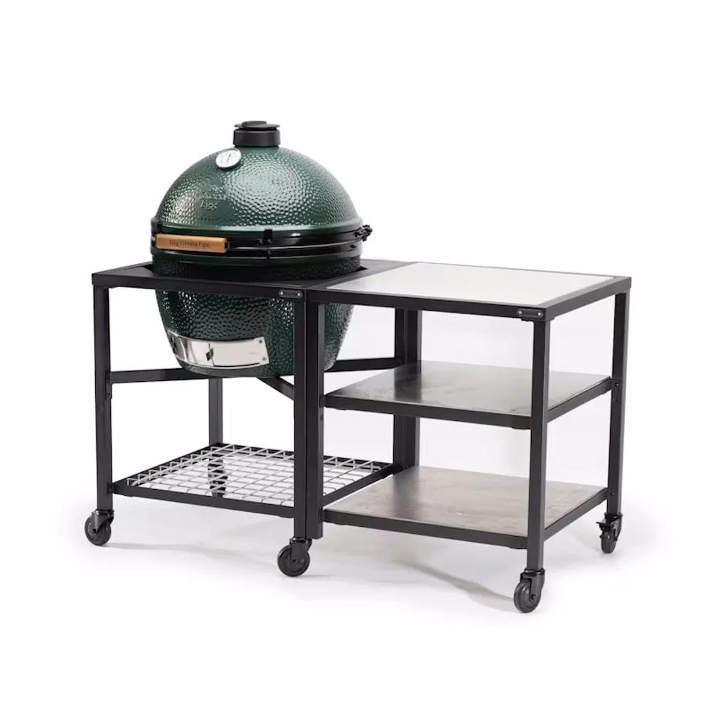 Big Green Egg | Modular Nest   Expansion Frame   Stainless Steel Shelves