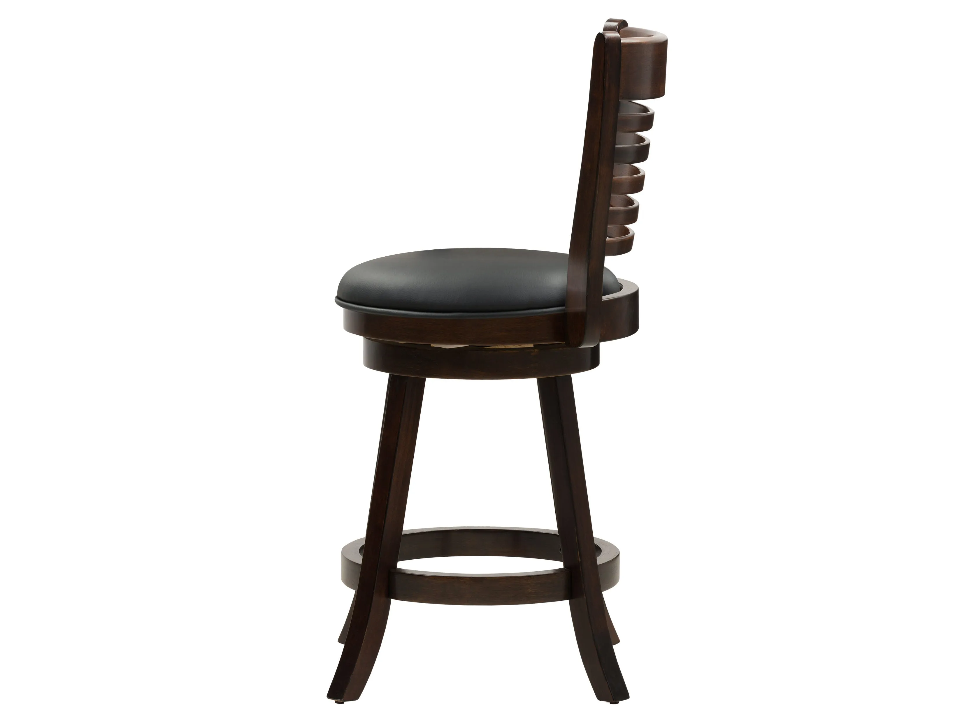 Black Counter Height Bar Stools, Set of 2