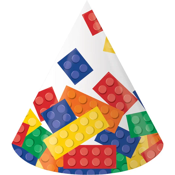 Block Party Party Hats (8/Pkg)