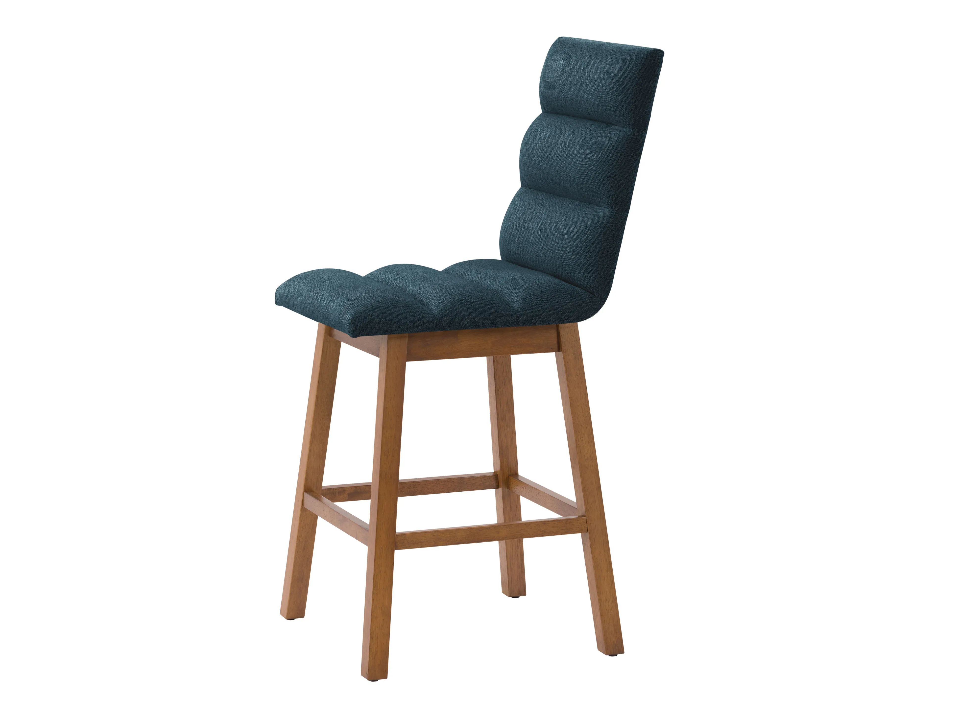 Blue Channel Tufted Bar Stools