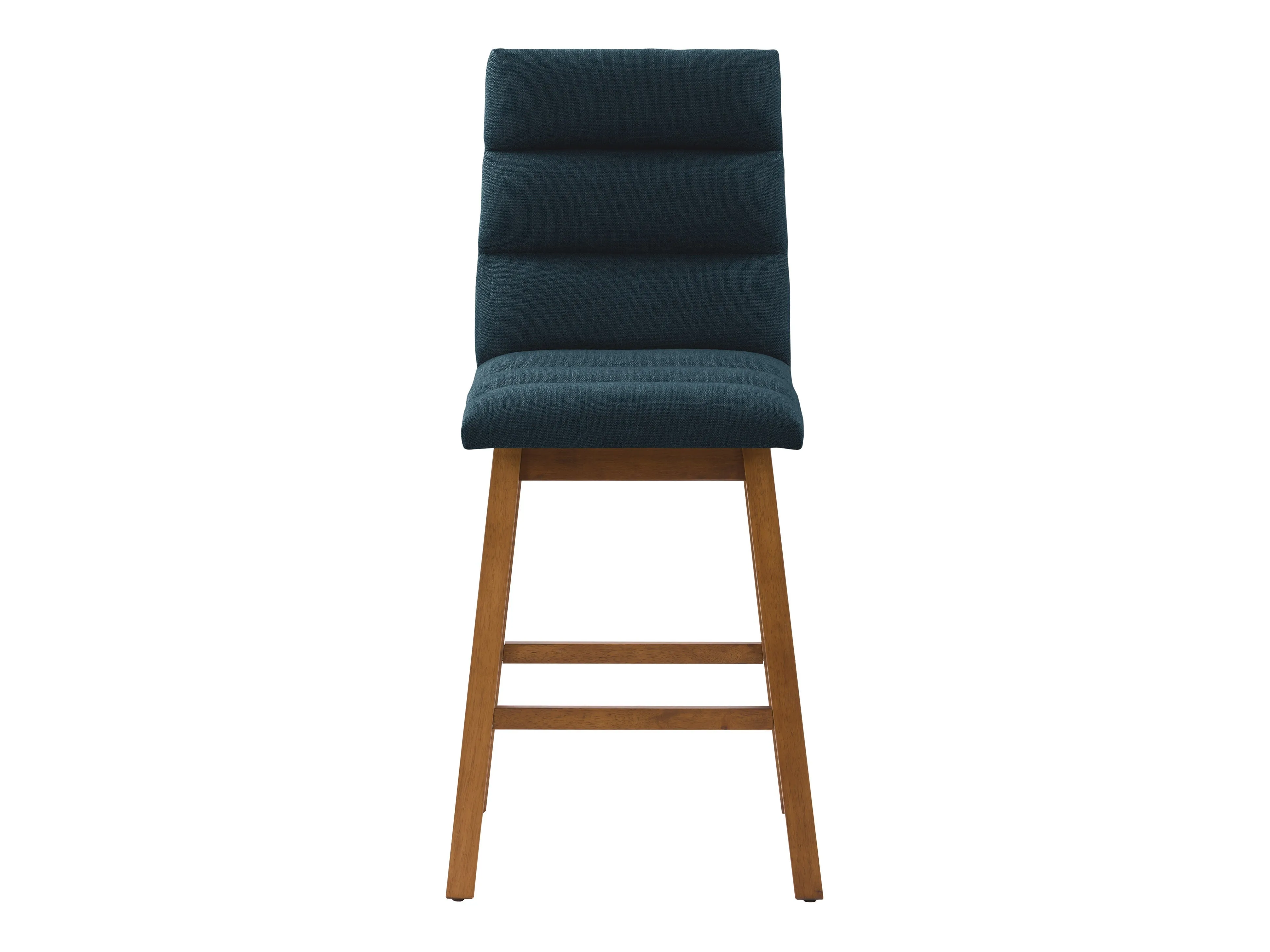 Blue Channel Tufted Bar Stools