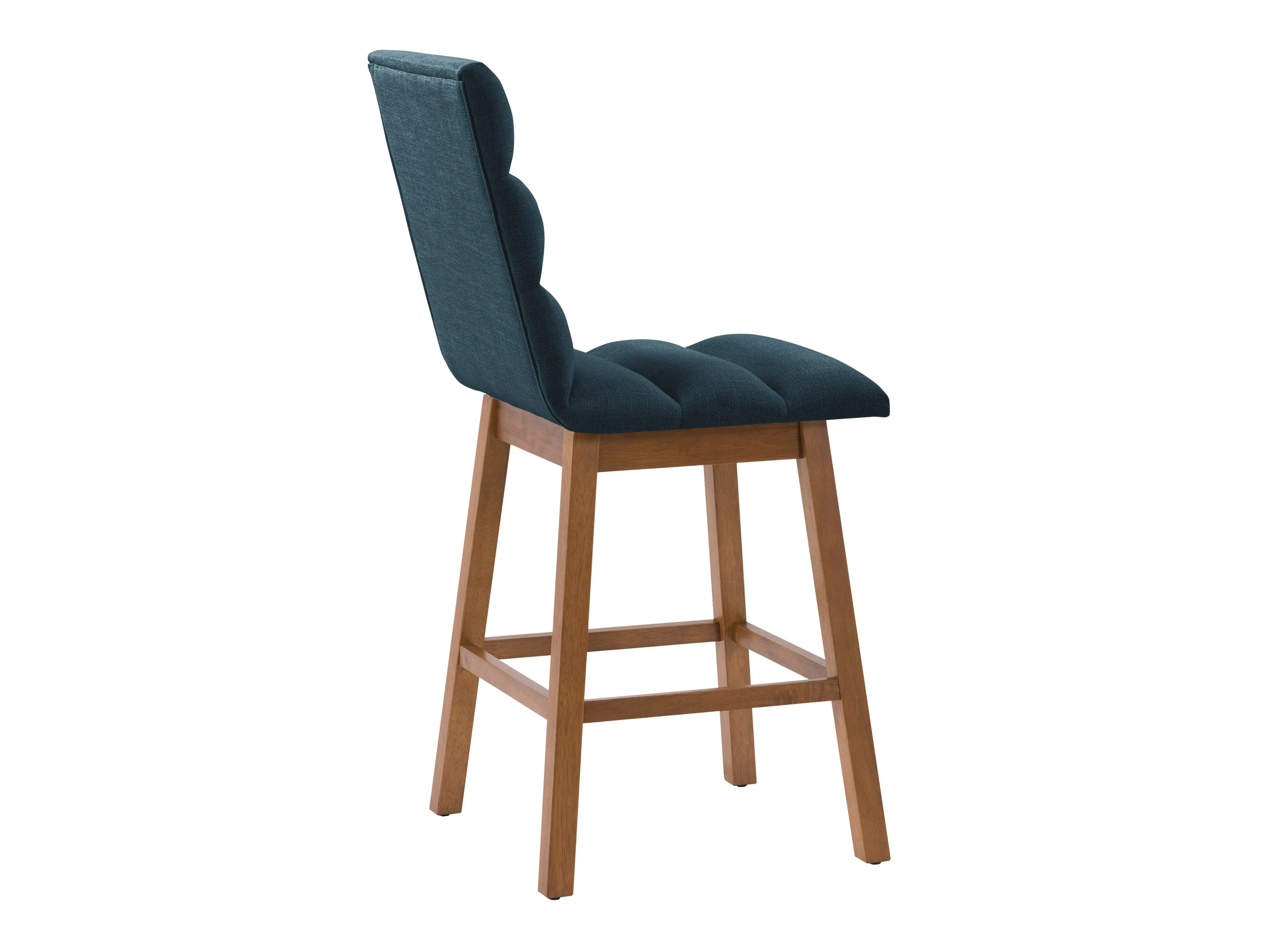 Blue Channel Tufted Bar Stools