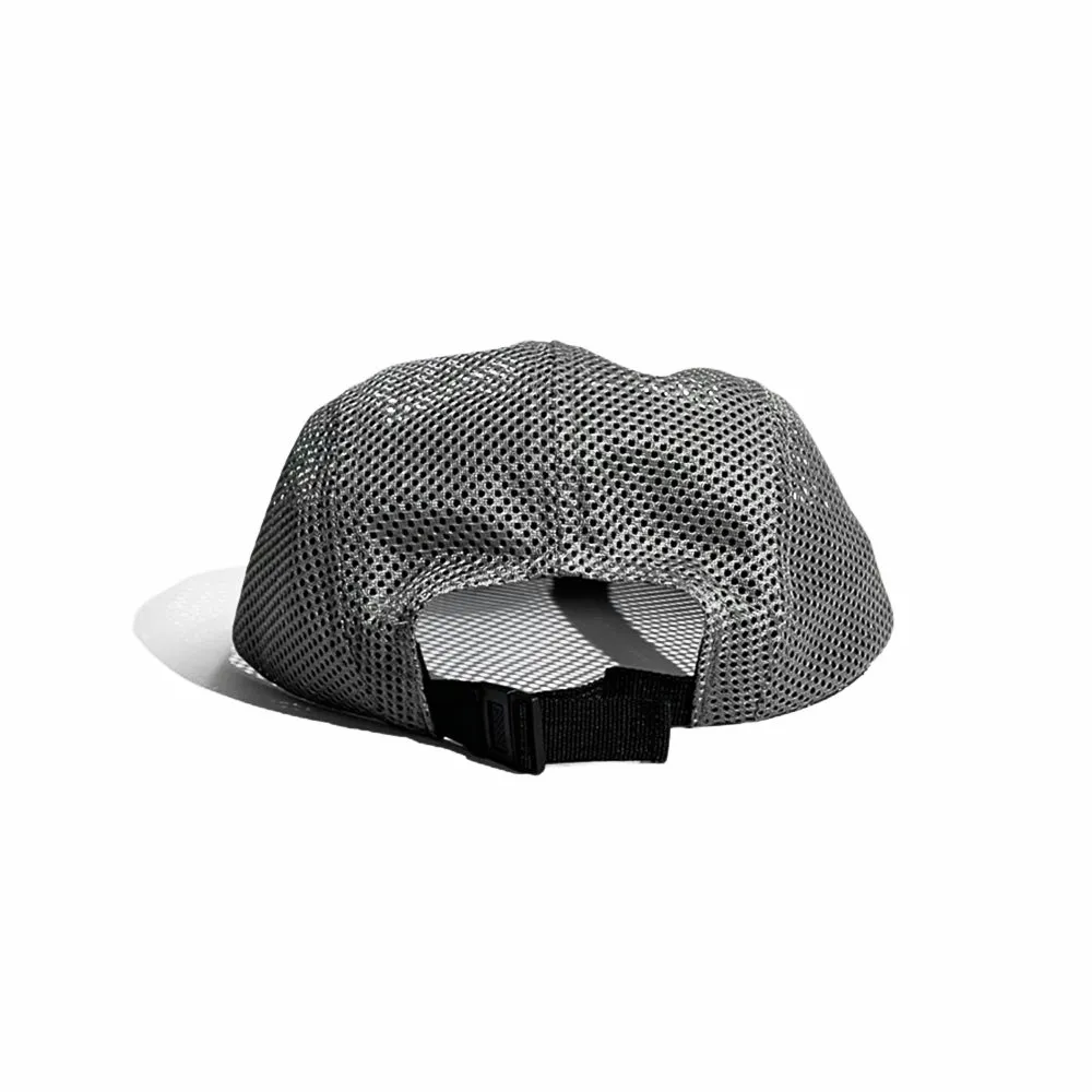 Camp Hat Mesh Jockey Flat Bill Cap Lightweight Summer 5 Panel Outdoor Fishing Hat YZM0249