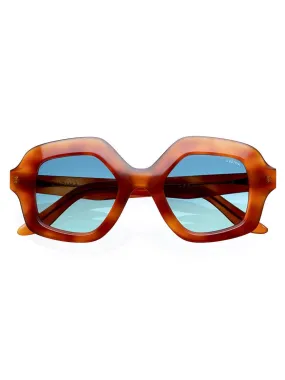 Cecilia Caramel Blue Sky sunglasses