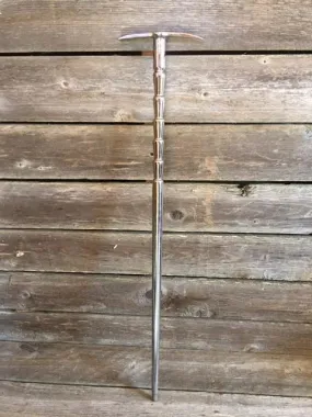 Chrome Climbing Axe Walking Stick