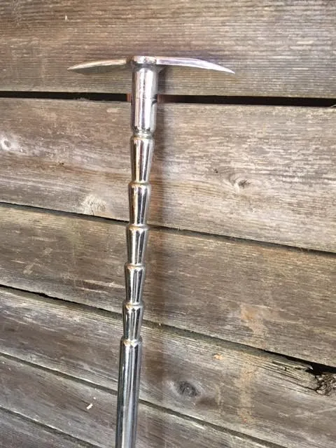 Chrome Climbing Axe Walking Stick