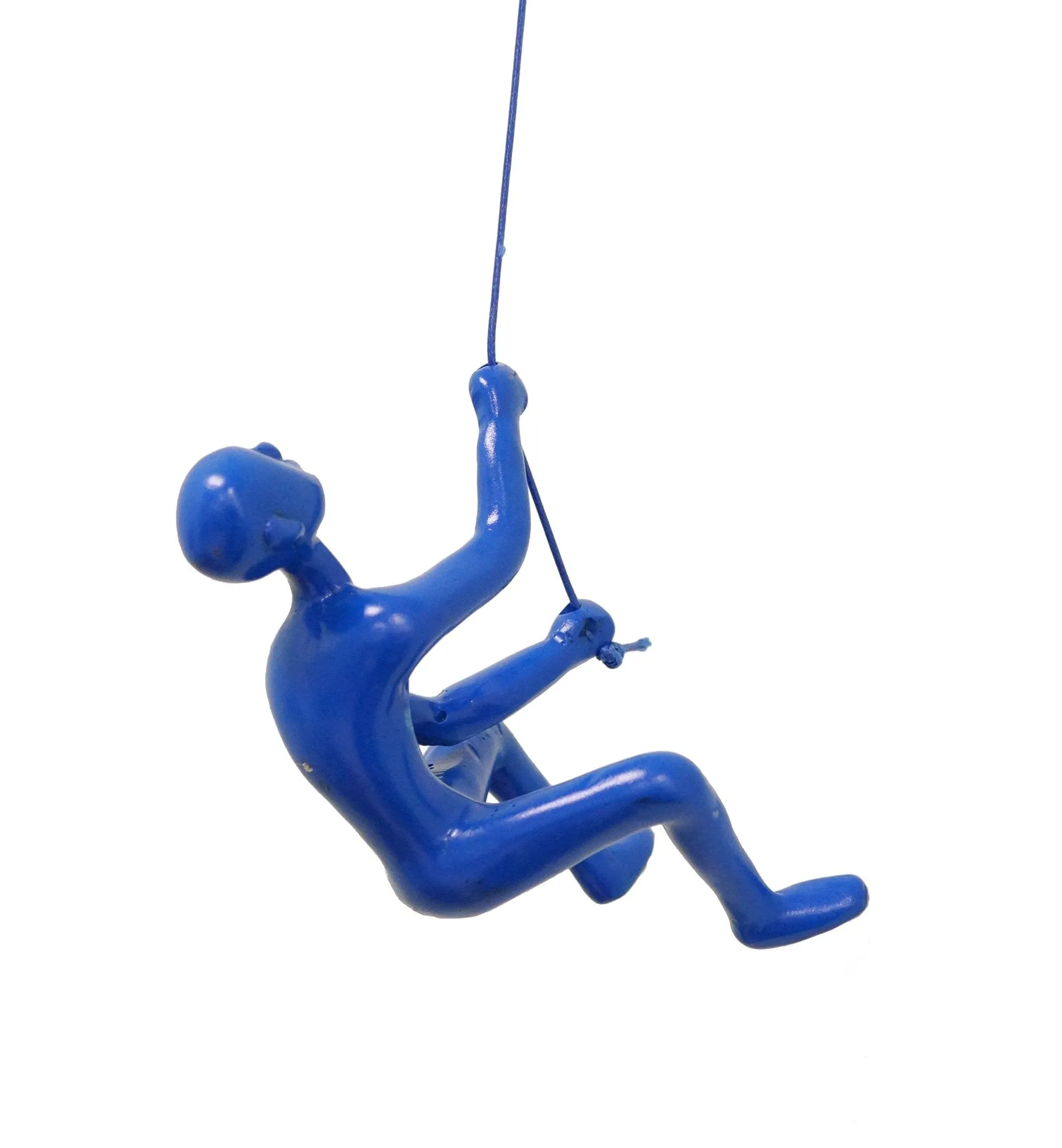 Climbing Man Home Decor Classic Wall-Art Sculpture - BLUE