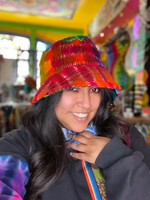 Corduroy Tiedye Bucket Hat #1