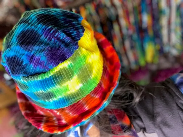 Corduroy Tiedye Bucket Hat #1