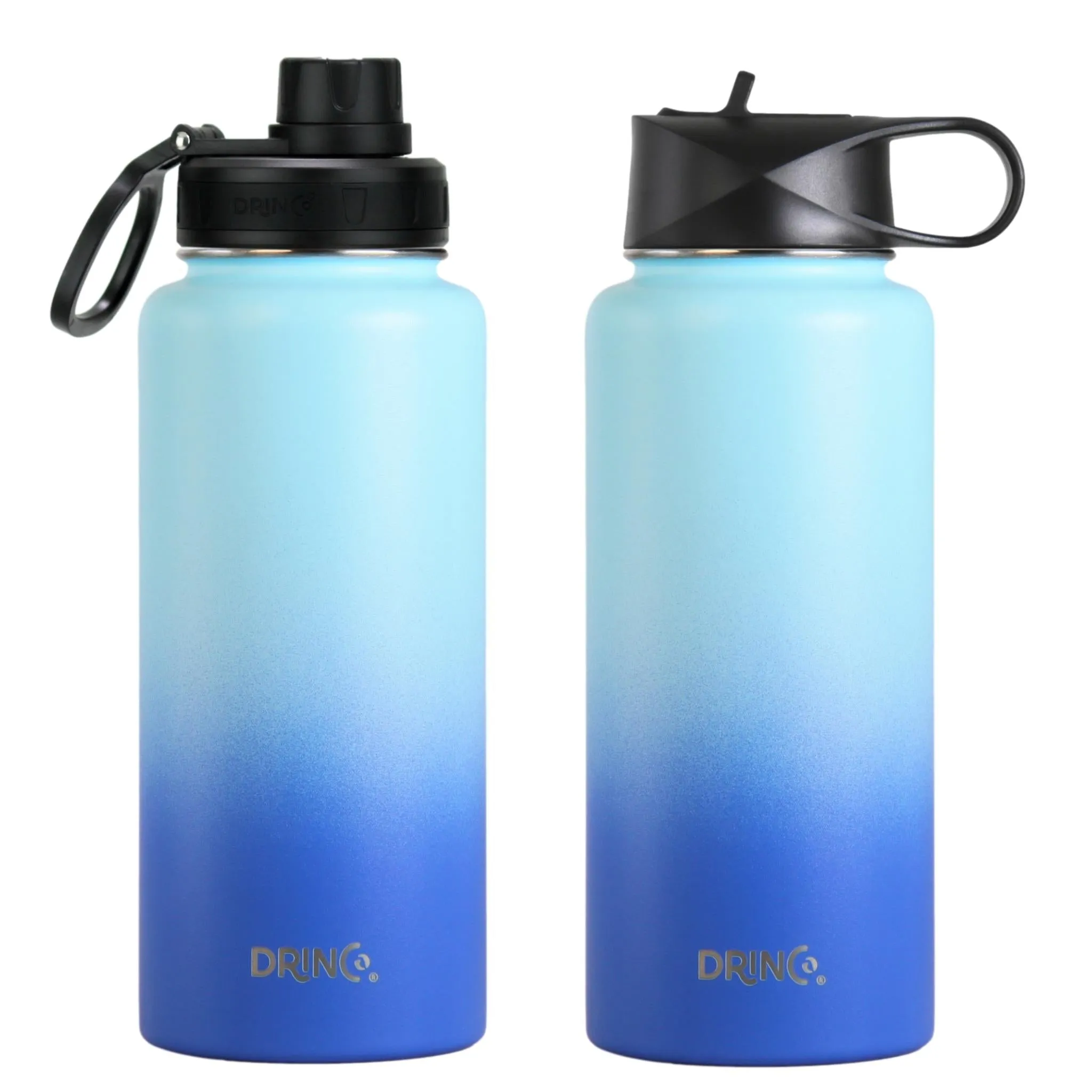 DRINCO® 32oz Stainless Steel Water Bottle - Morning Sky Blue