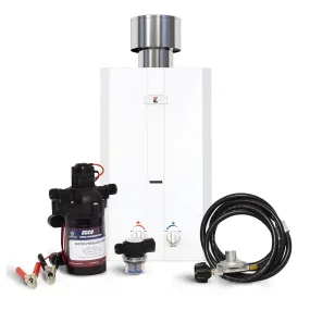 Eccotemp L10 Outdoor Tankless Water Heater w/ Eccoflo Pump & Strainer