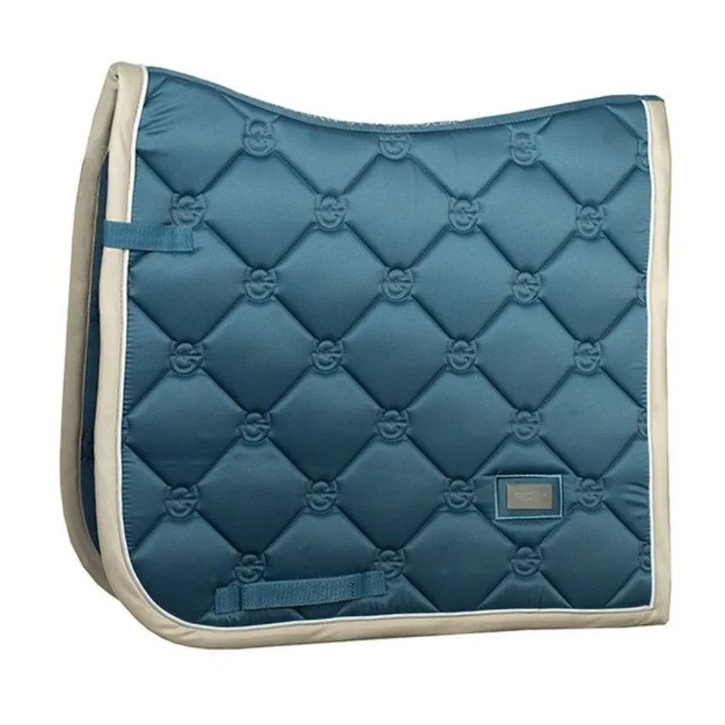 Equestrian Stockholm Dressage Saddle Pad Stone Blue