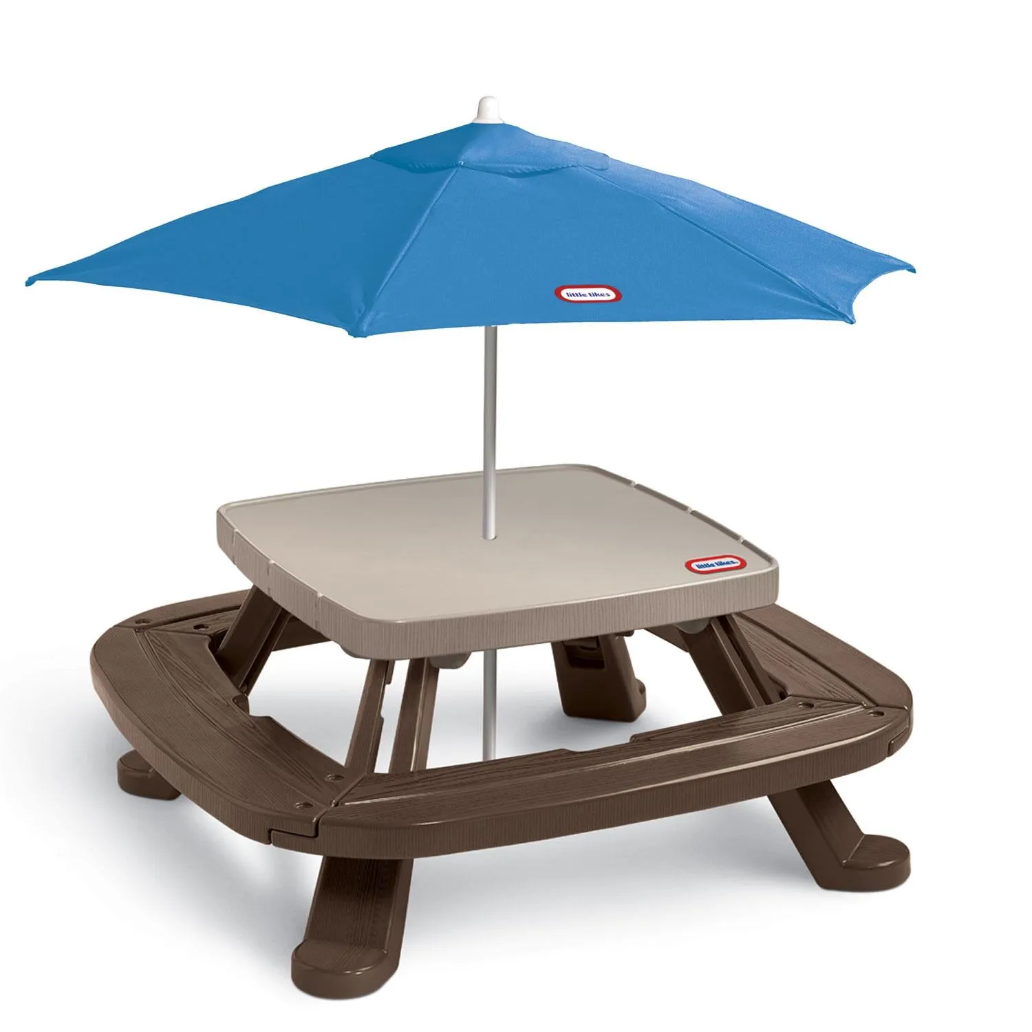 Fold 'n Store™ Picnic Table with Market Umbrella