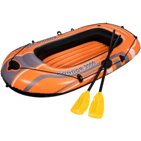 Inflatables and Rafts Bestway 77" X 45" Kondor 2-Person Raft SET with Oars & Pump