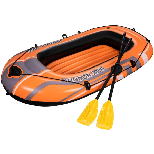 Inflatables and Rafts Bestway 77" X 45" Kondor 2-Person Raft SET with Oars & Pump