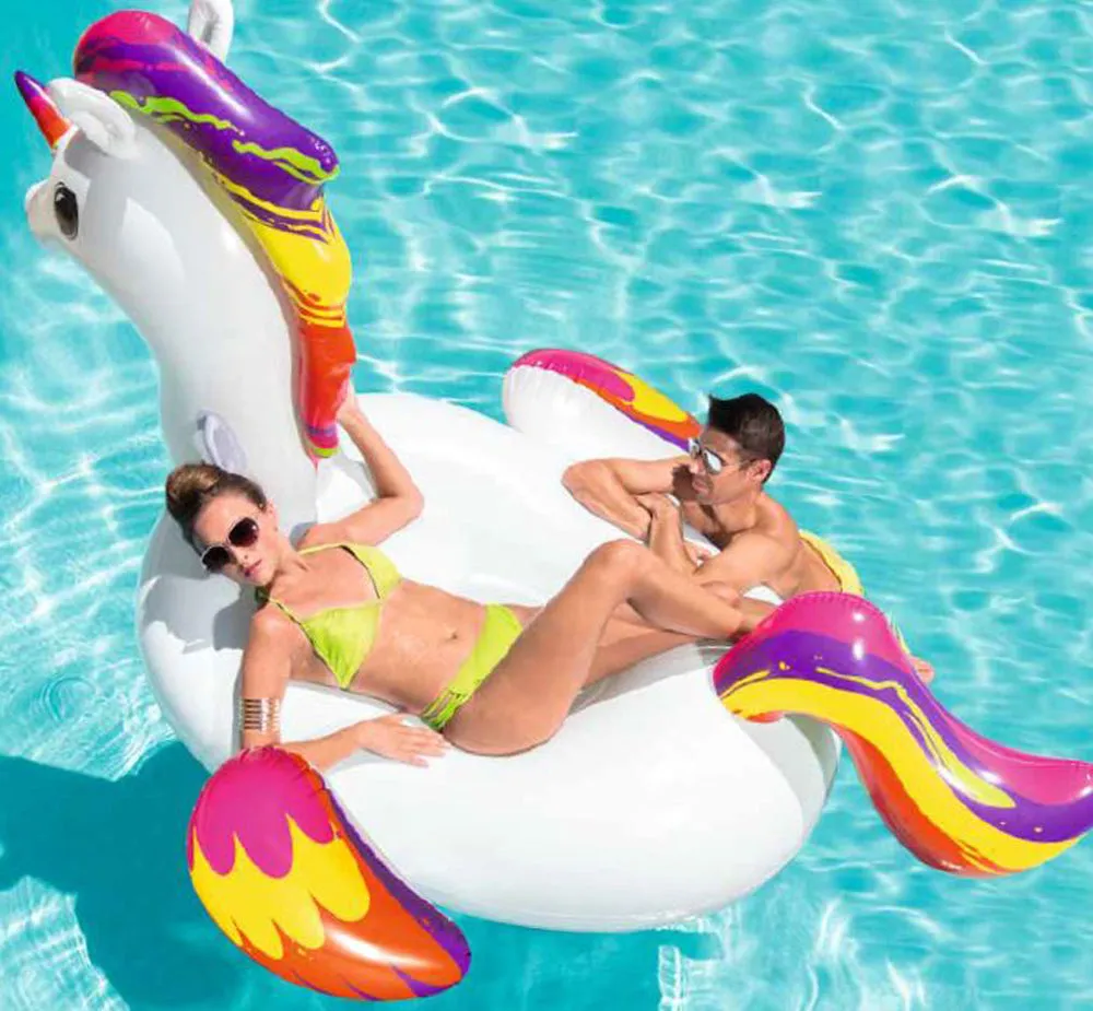 Inflatables and Rafts Bestway Supersized Unicorn 88" x 64.5" Lounge Rider