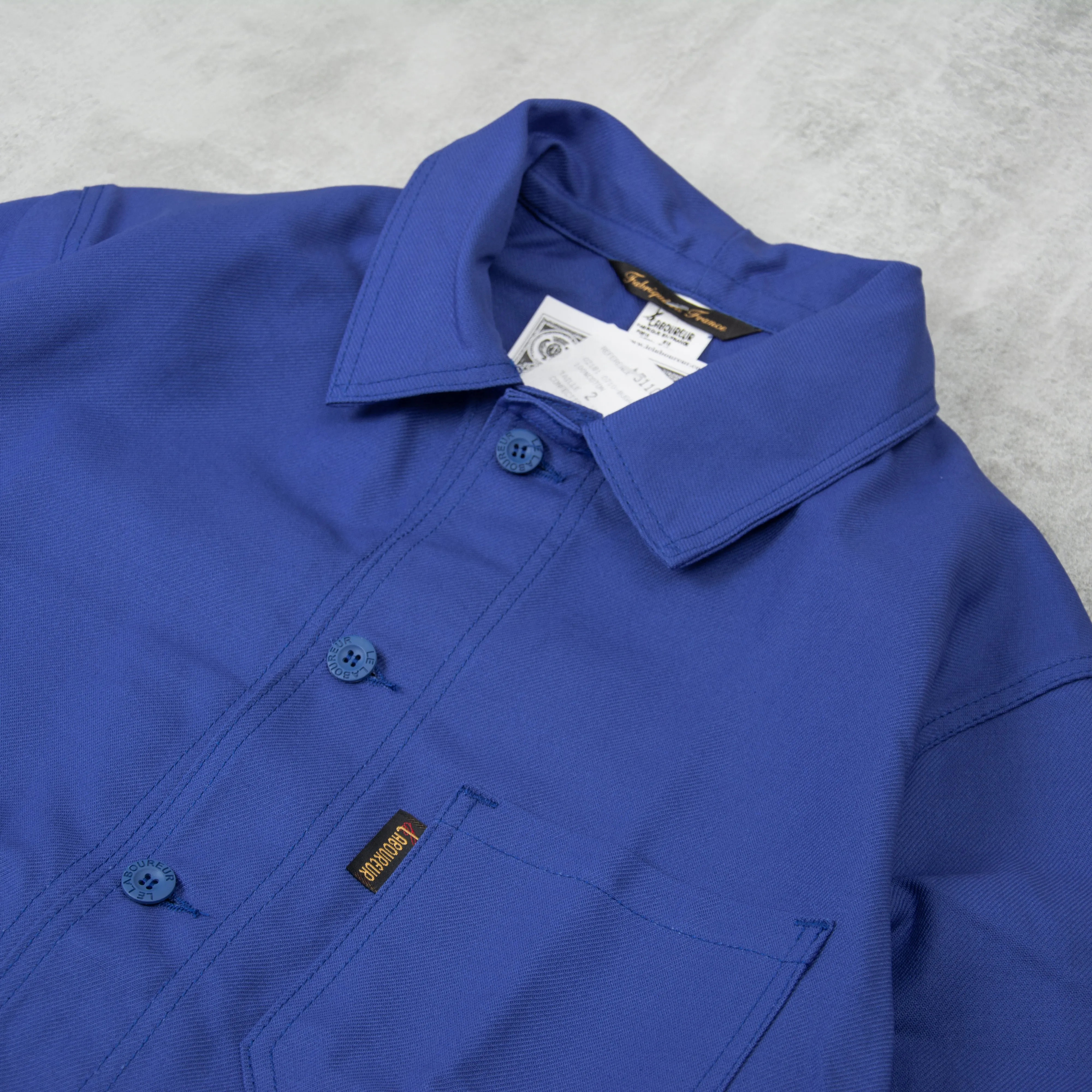 Le Laboureur Cotton Work Jacket - Bugatti Blue