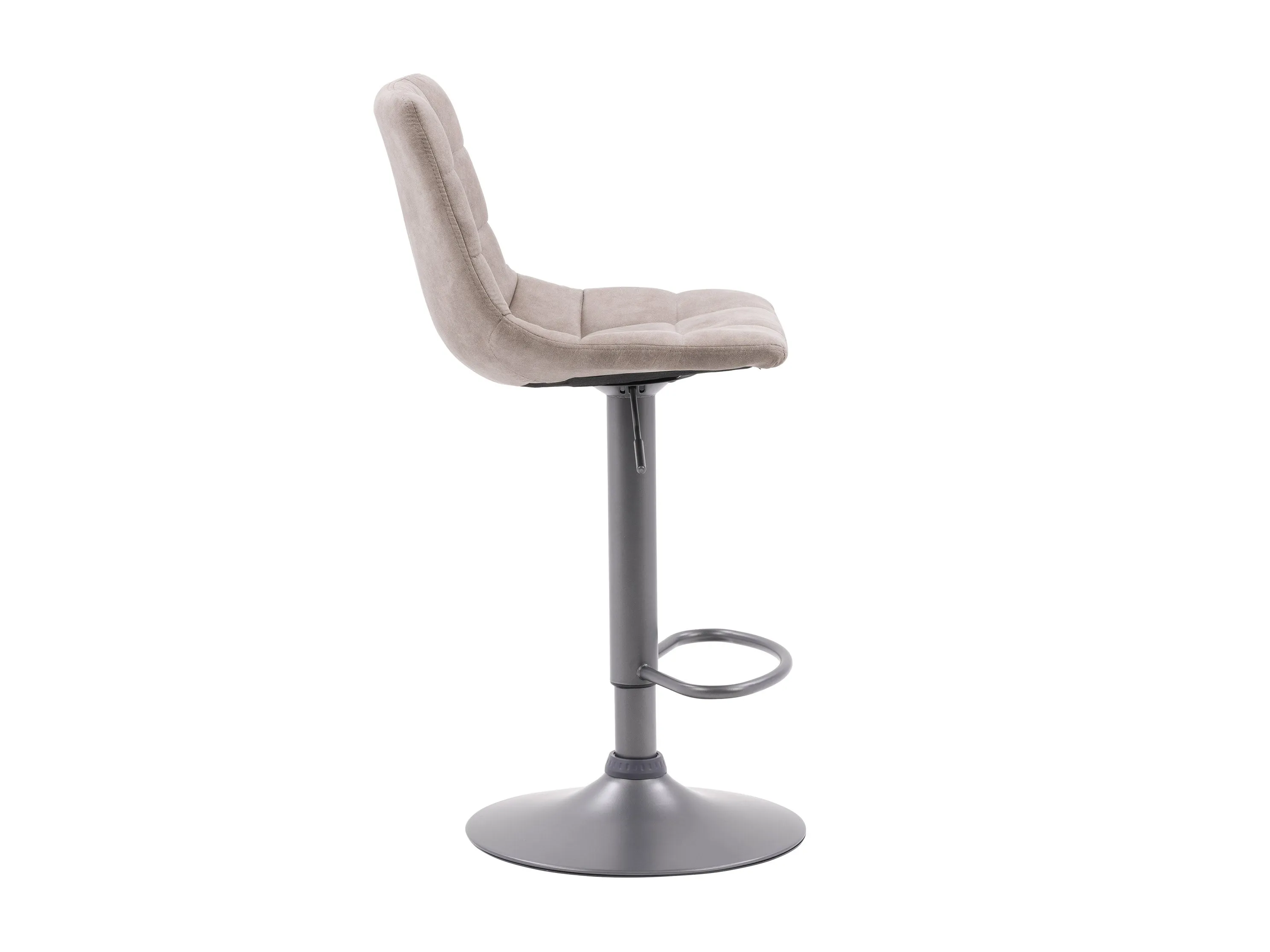 Light Grey Swivel Bar Stools, Set of 2