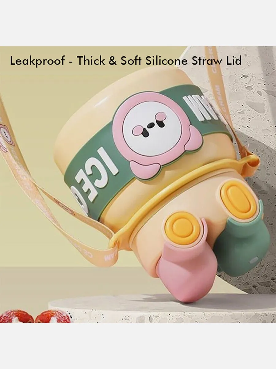 Little Surprise Box 2 Way Lid Style Ice cream Theme Kids Water Bottle