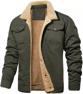 Outdoor Winter Camping Bomber Men Air Force Pilot Coat Warm Fur Collar Cloths Male Army Tactical Fleece Jackets