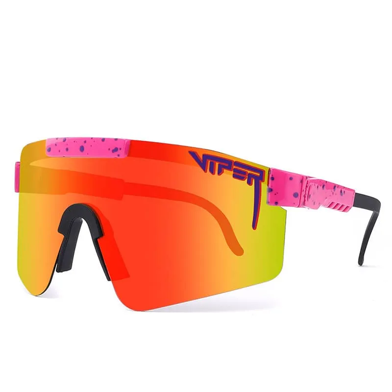 Pit Viper Polarized Sunglasses - C09 Rose Pink/Red Revo