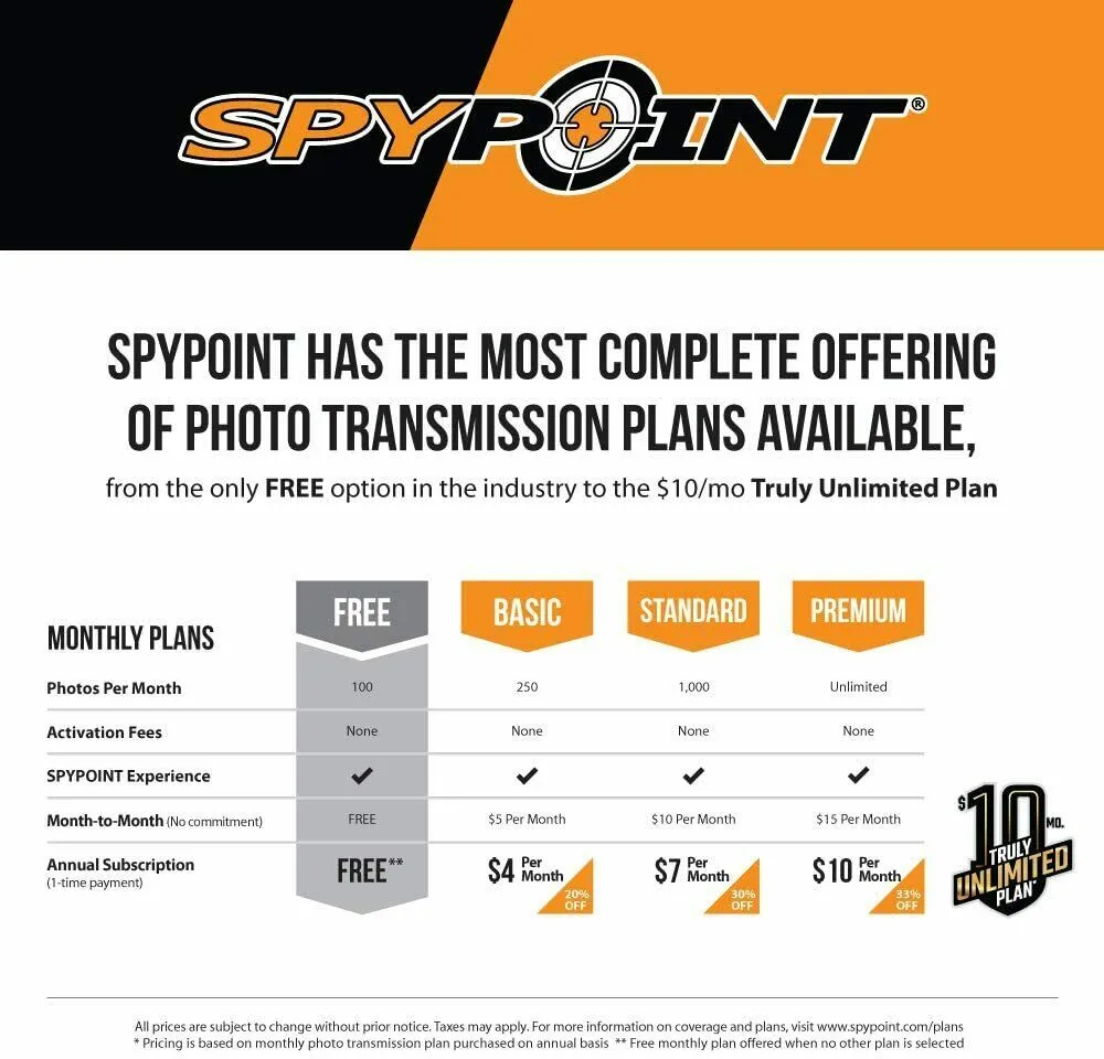 Spypoint LINK-MICRO-S-LTE Solar Cellular Trail Camera with Rechargeable Battery