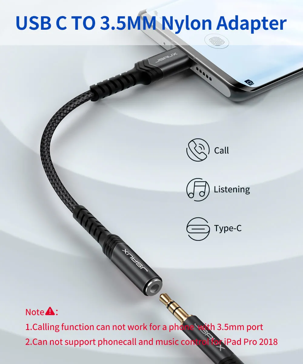 USB-C to 3.5mm Audio Adapter