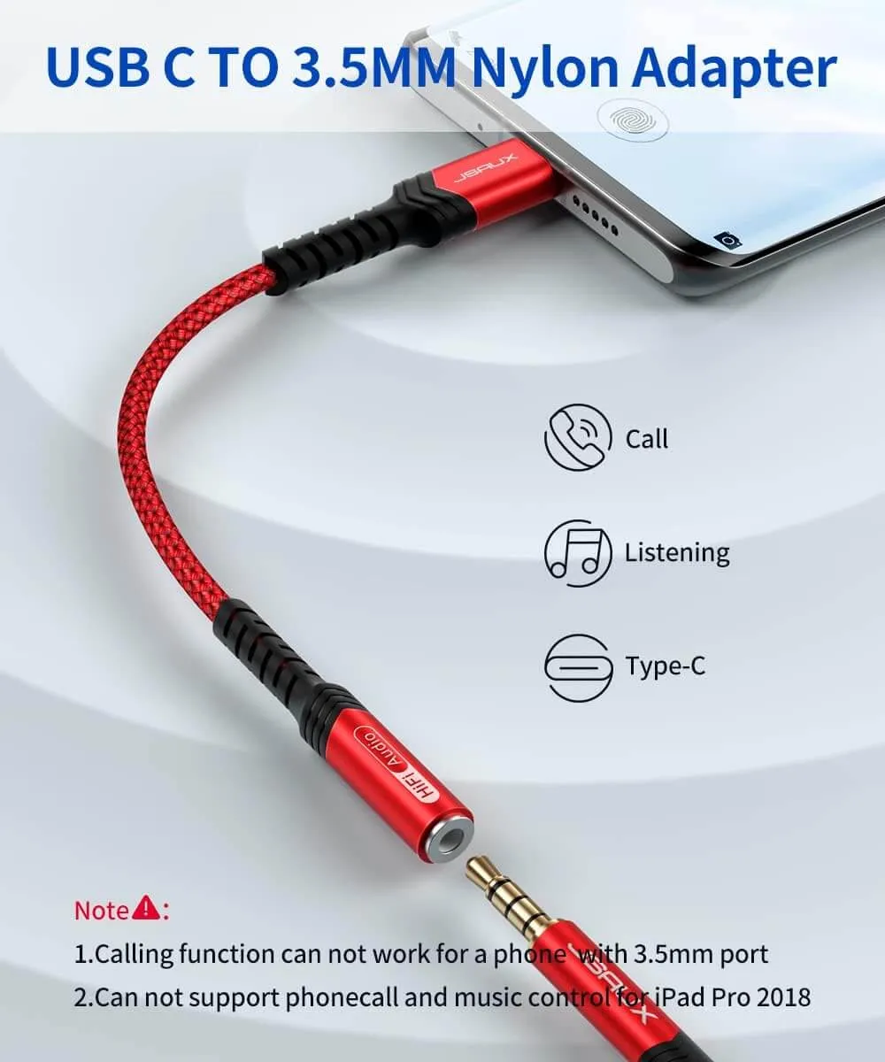 USB-C to 3.5mm Audio Adapter