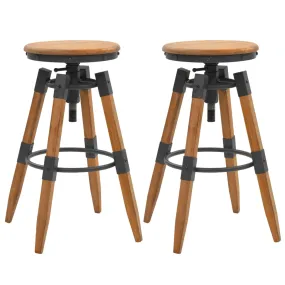 vidaXL Bar Stools 2 pcs Solid Fir Wood