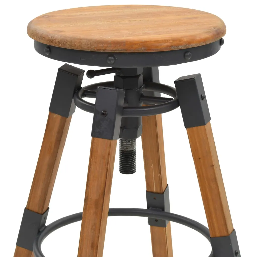 vidaXL Bar Stools 2 pcs Solid Fir Wood