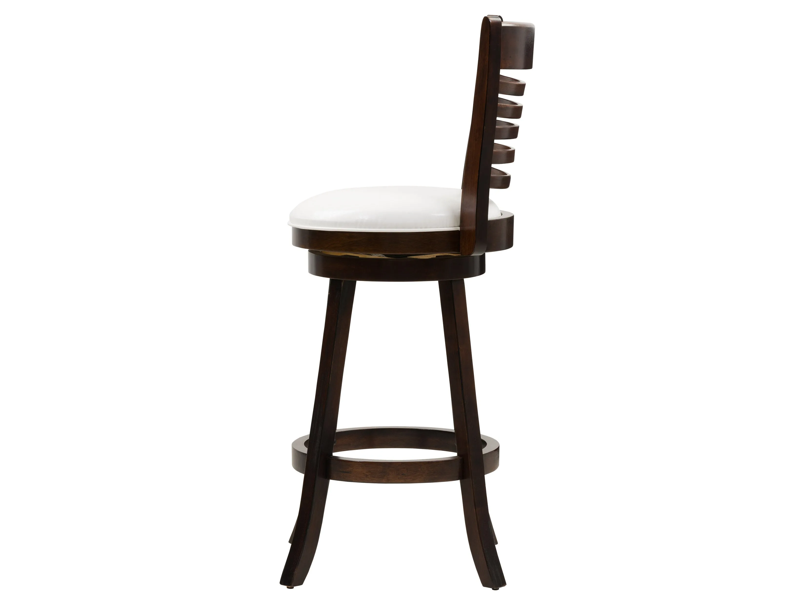 White Bar Height Bar Stools, Set of 2