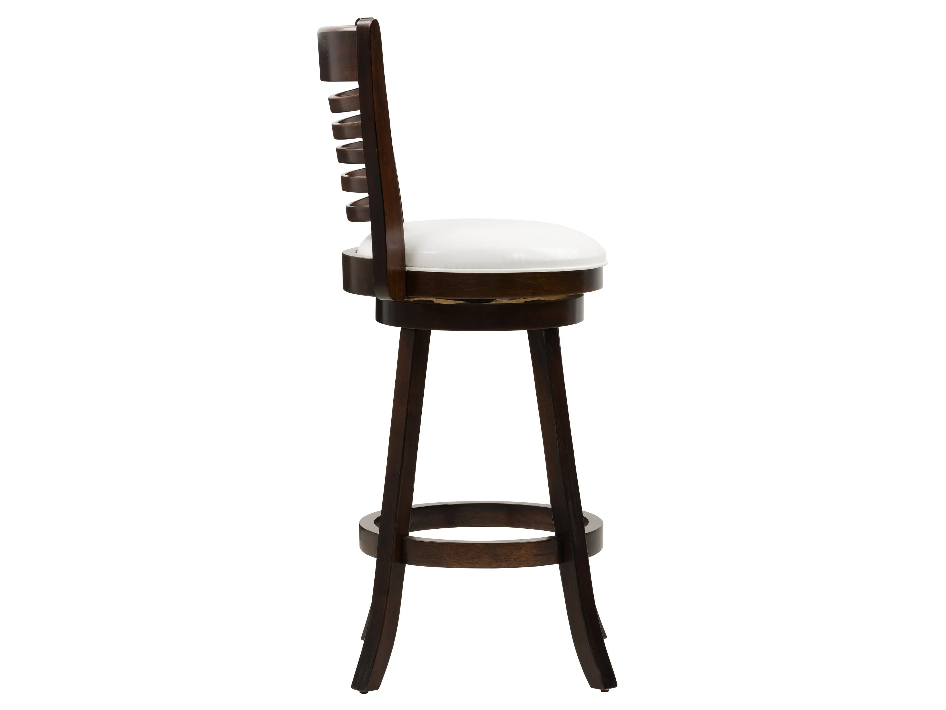 White Bar Height Bar Stools, Set of 2