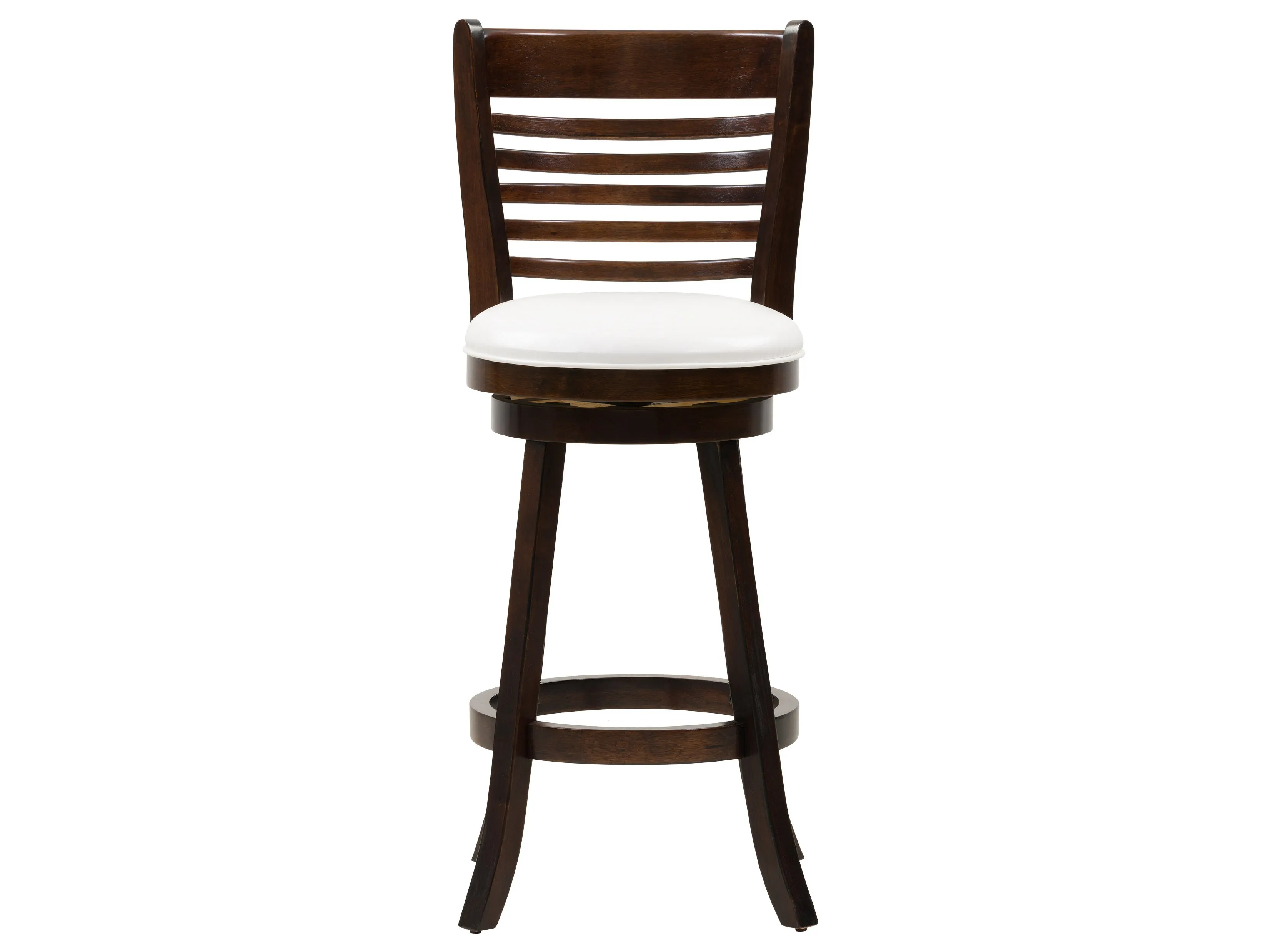 White Bar Height Bar Stools, Set of 2