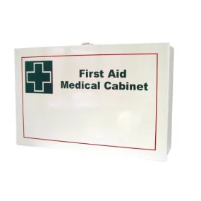 White Metal First Aid Kit Wall Mountable (empty)