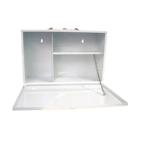 White Metal First Aid Kit Wall Mountable (empty)