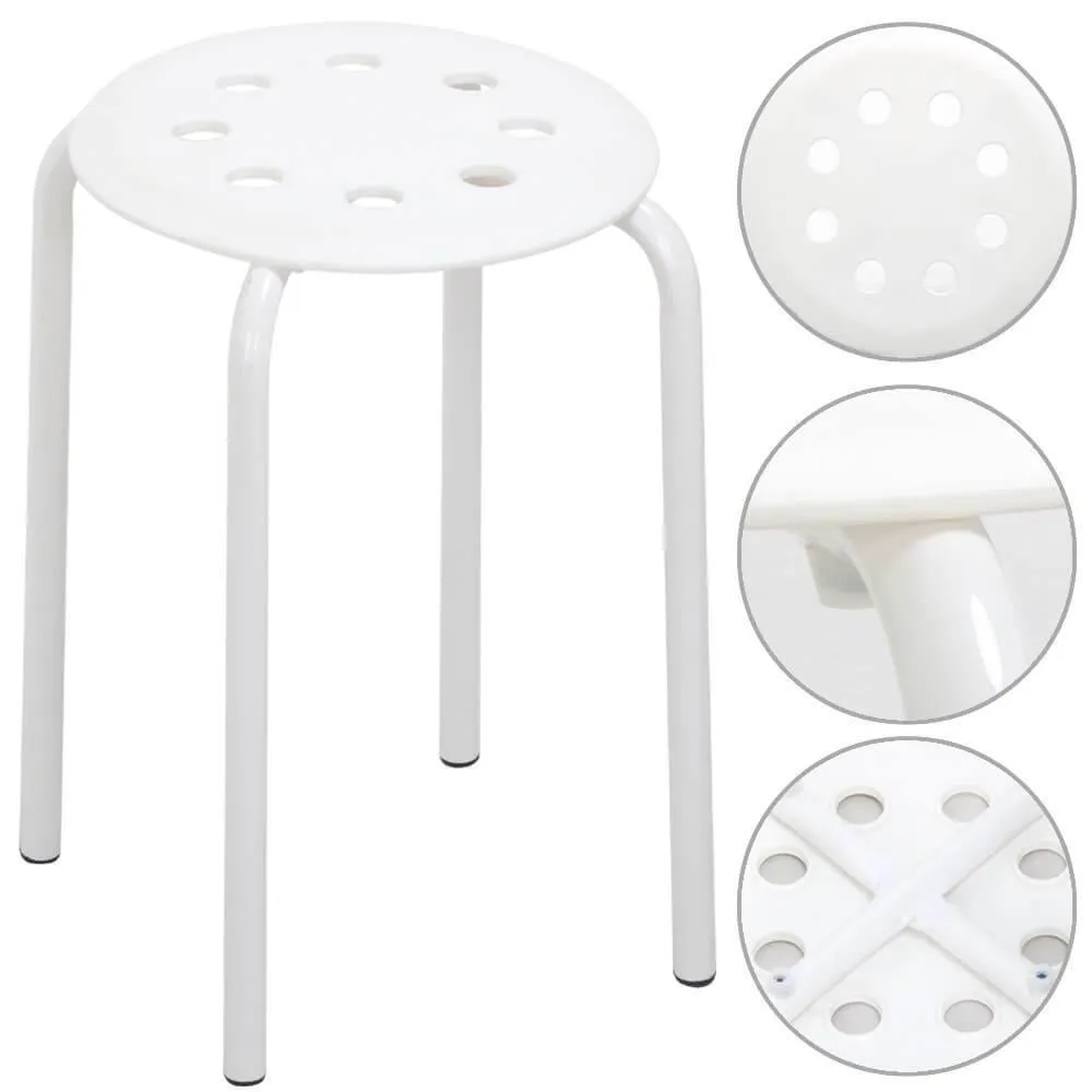 Yaheetech 17.3 Inch Stackable Stools 5pcs